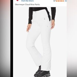 Obermeyer Cloud Nine Women's White Pants NWT!